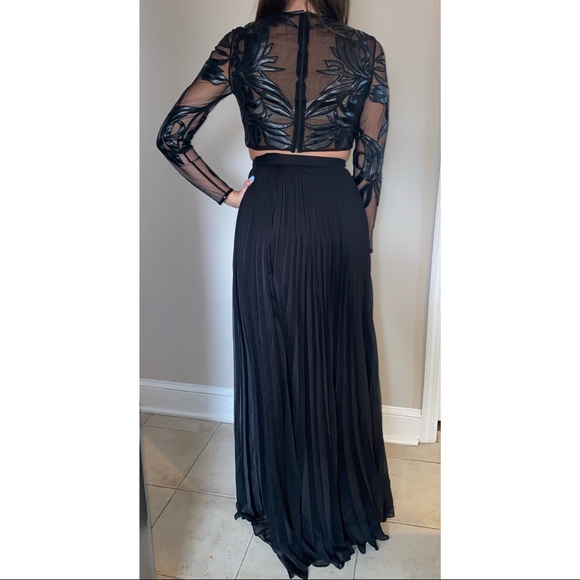 Jovani Crop Top and Skirt Set - Picture 2 of 5